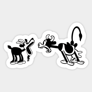 Goat vs Cow Sticker